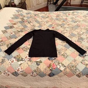 LILULEMON SWIFTLY TECH 2.0 LONG SLEEVE WAIST LENGTH BLACK SHIRT SIZE 6